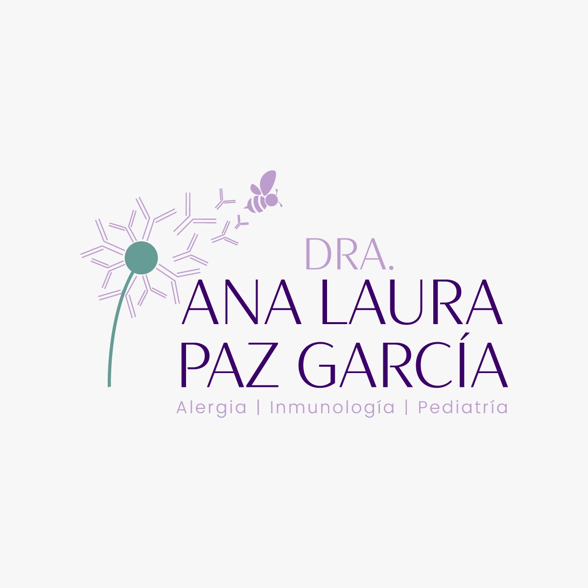 Logo de la Dra. Ana Laura Paz García, alergóloga pediátrica en Puebla